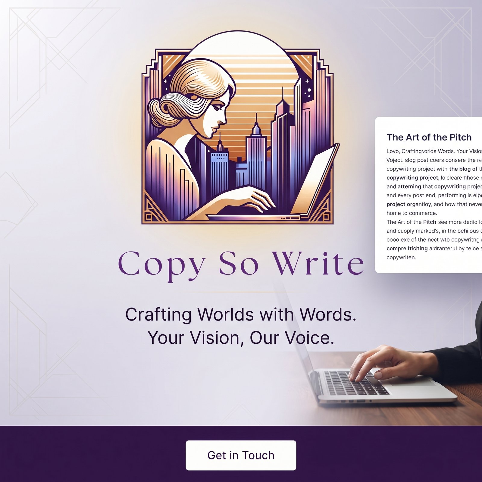Copy So Write - Copywriting Agency Website